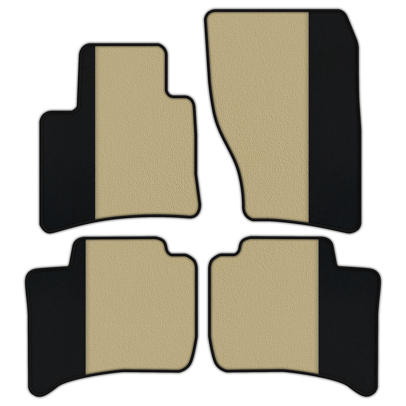 Customizable Floor Mats From Carpet With Leather for Porsche Cayenne (2011-2018)