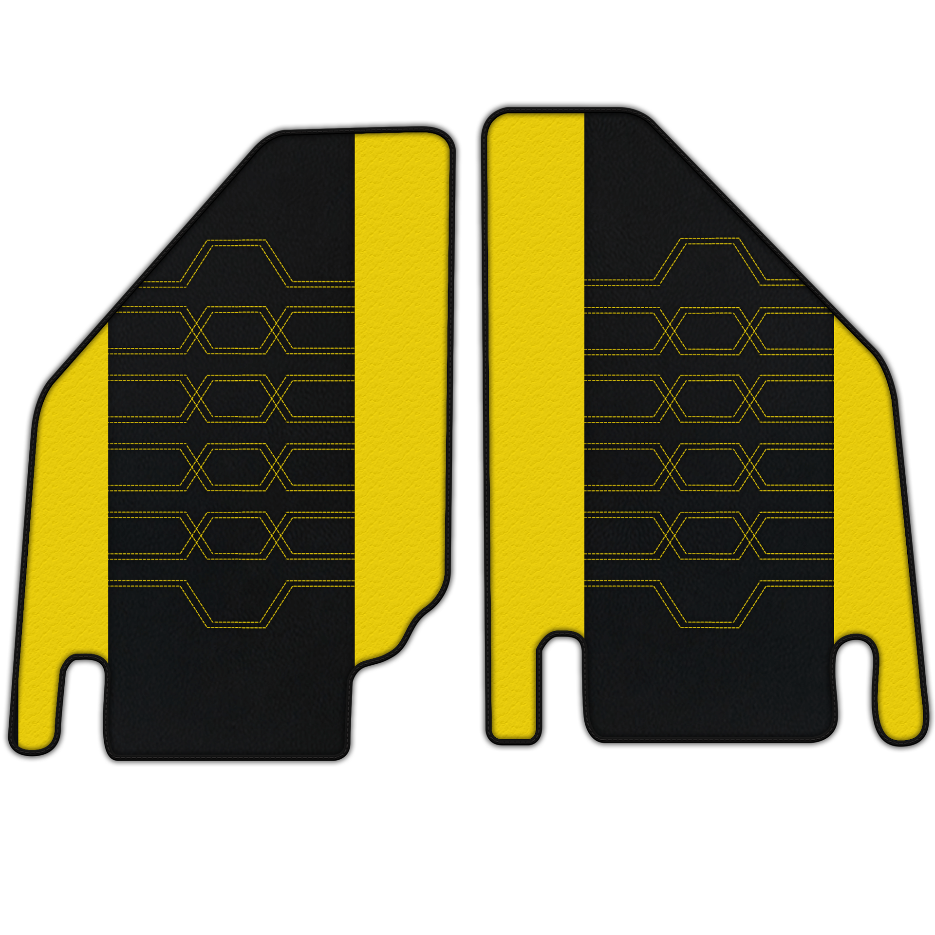 Customizable Leather Floor Mats with AH01 Pattern for Lamborghini Countach (1974–1990) - AutoWin