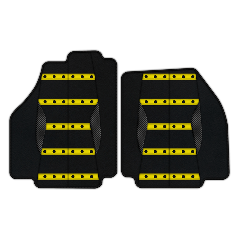 Customizable Leather Floor Mats with AW22 Pattern for Ferrari F8 Tributo (2019-2023)