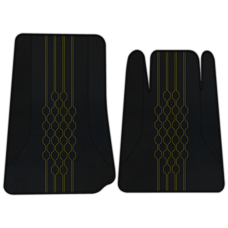 Customizable Leather Floor Mats with AW19 Pattern for Lamborghini Espada (1968-1978)