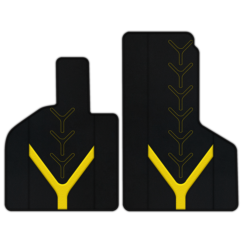 Customizable Leather Floor Mats with AW25 Pattern for Lamborghini Huracan Tecnica (2022-2024)