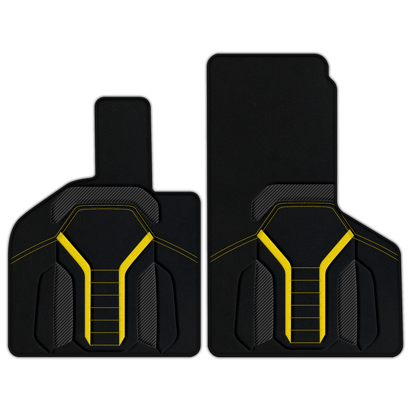 Customizable Leather Floor Mats with AW47 Pattern for Lamborghini Huracan Sterrato (2023-2024)