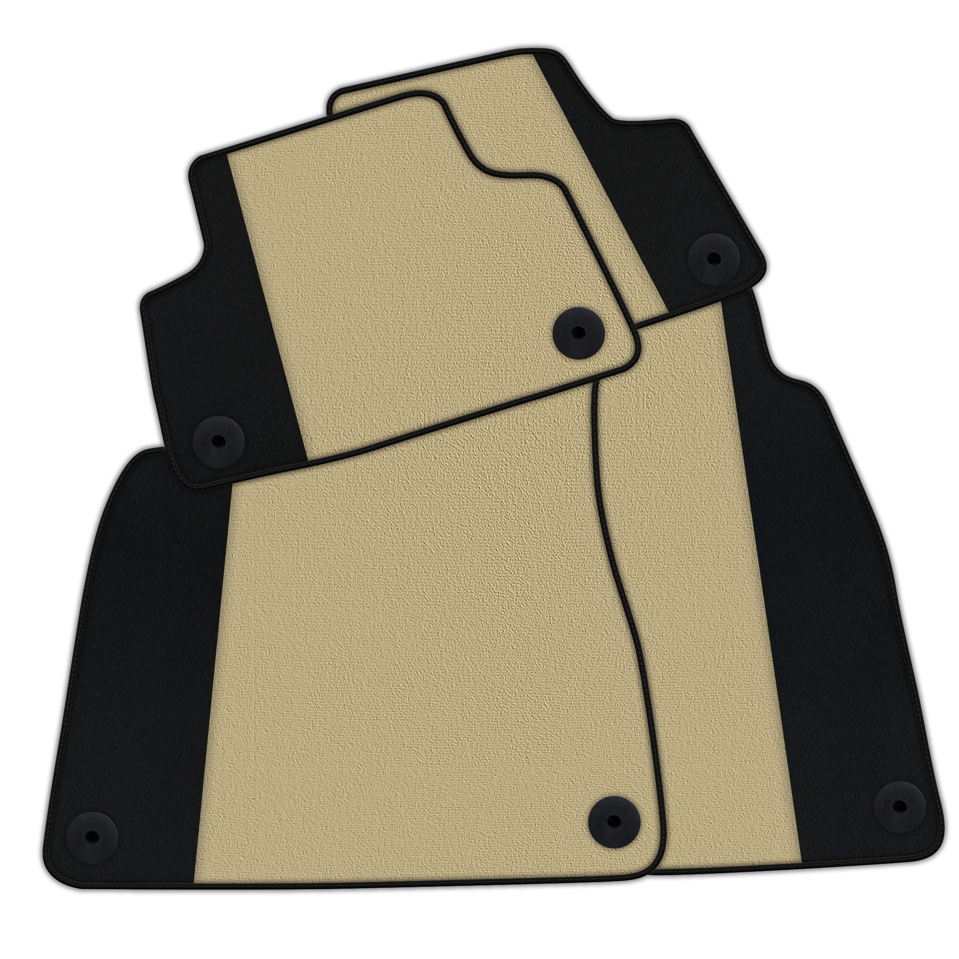 Customizable Floor Mats From Carpet With Leather for Bentley Bentayga (2015-2023)