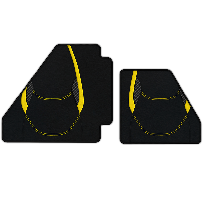 Customizable Leather Floor Mats with AW23 Pattern for Ferrari F40 (1987-1996)