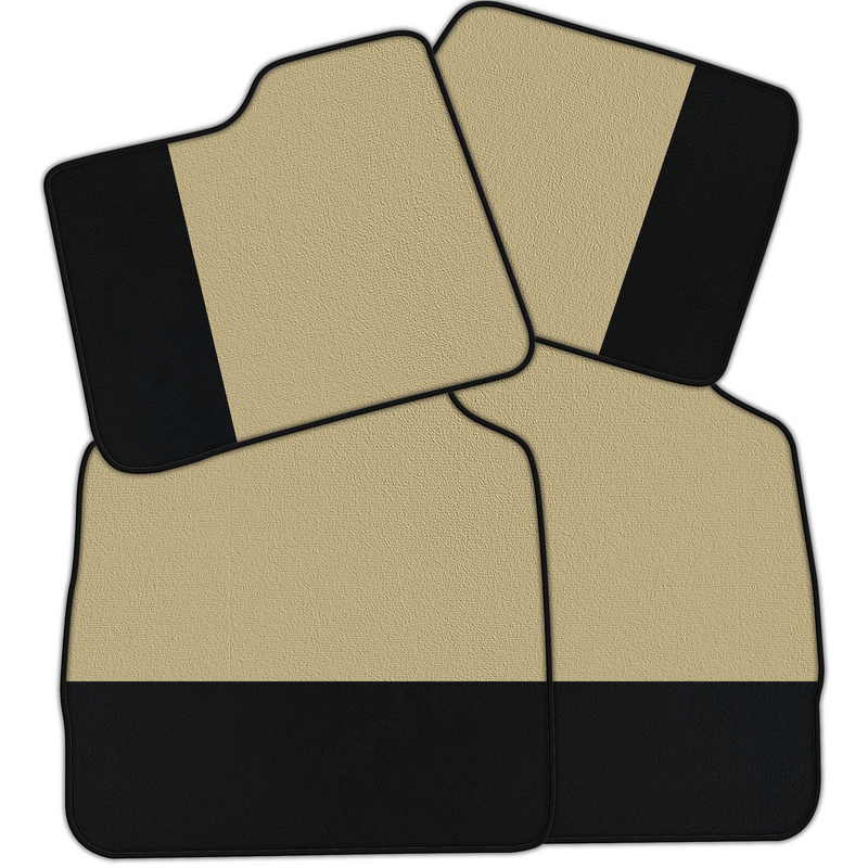 フェラーリ・プロサングエ(2023-2024)用、カーペットとレザーを組み合わせたカスタマイズ可能なフロアマット