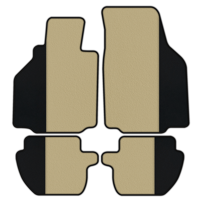 Individualisierbare Fußmatten aus Teppich mit Leder für Porsche 911 - 996 (1998-2004)
