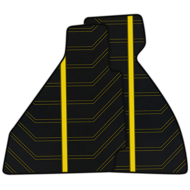 フェラーリ 328 GTB (1985-1989) 用カスタマイズ可能なレザーフロアマット A1 エディション