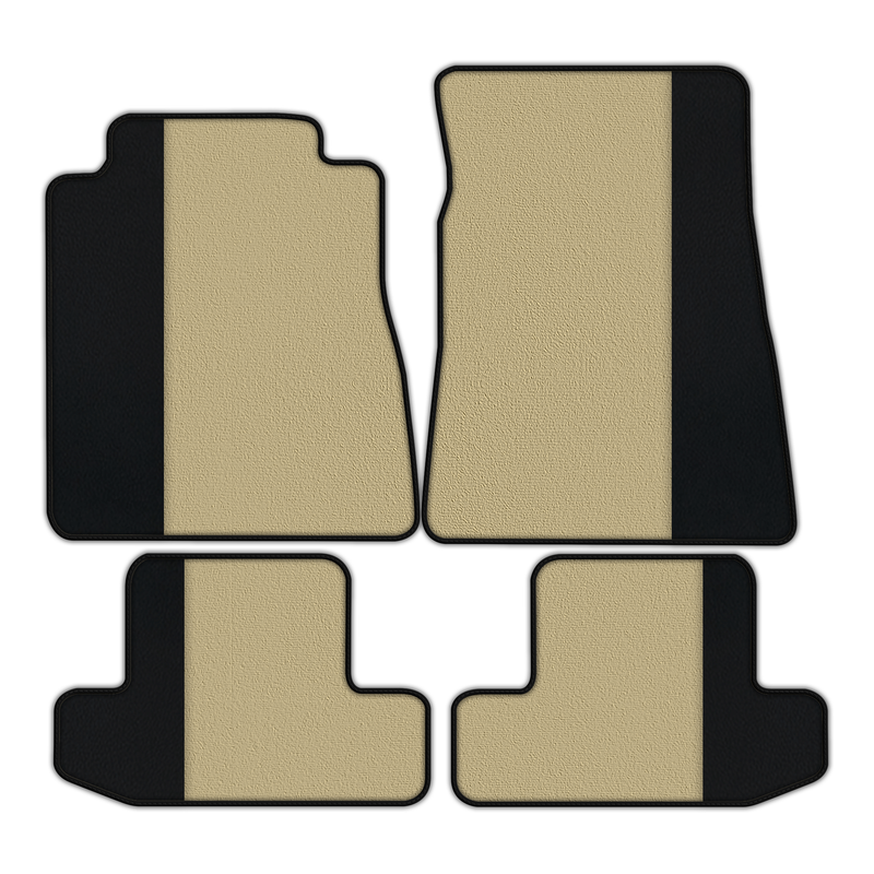 フォード マスタング GT500 シェルビー (2015-2021)用 カーペットとレザーのカスタムフロアマット