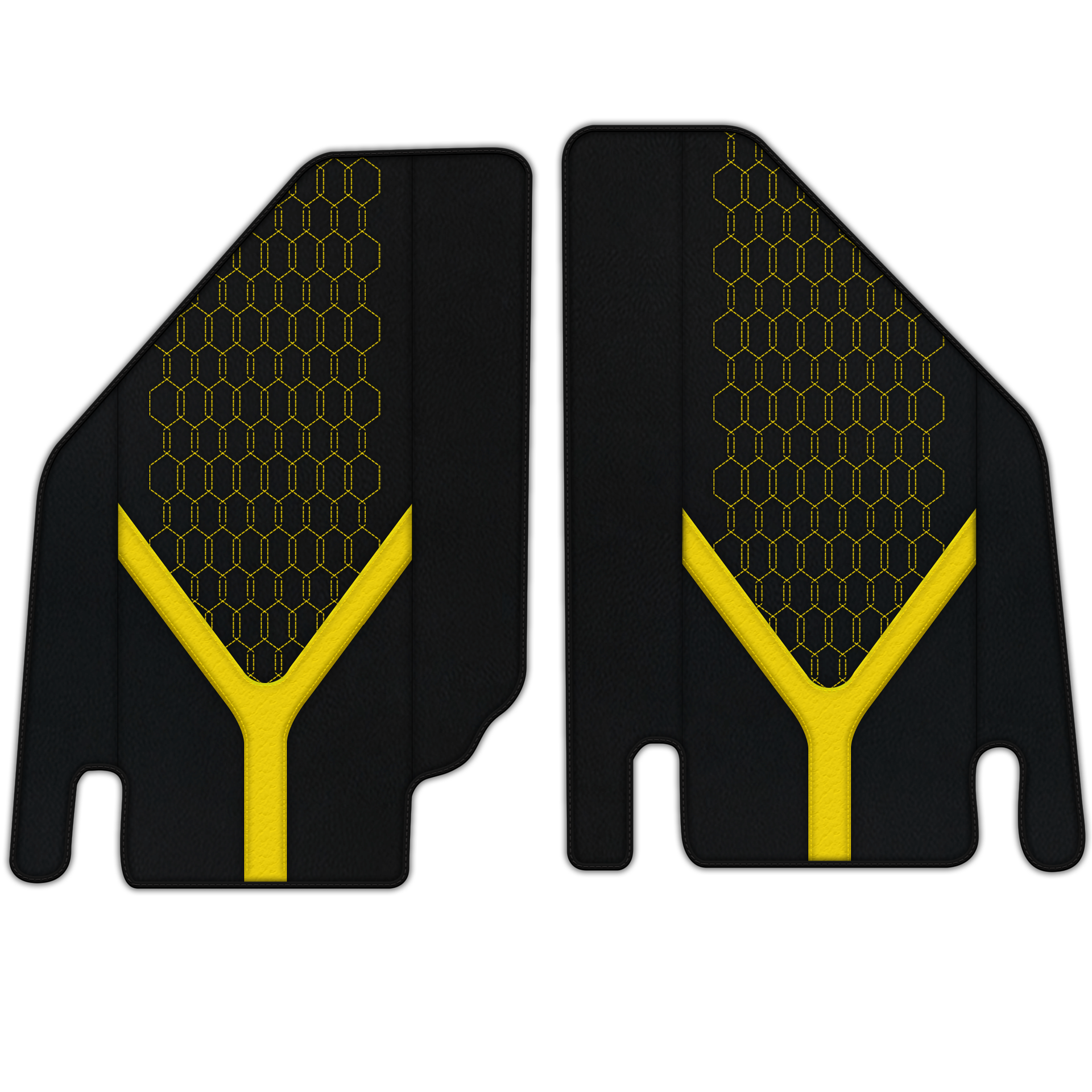 Custom Leather Floor Mats for Lamborghini Countach - AW25 Pattern