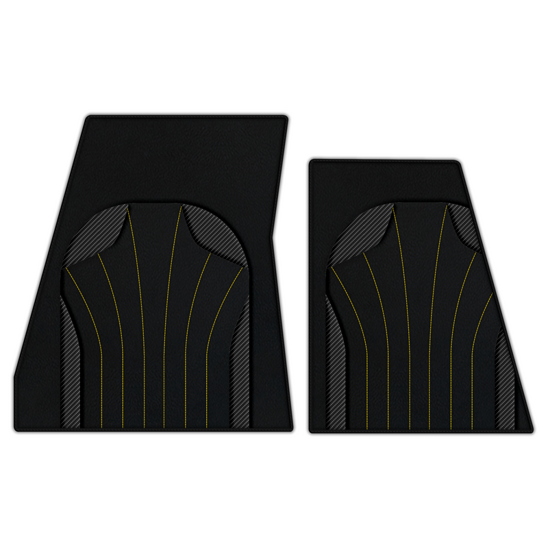 Customizable Leather Floor Mats with AW38 Pattern for Ferrari F80 (2025–2026)