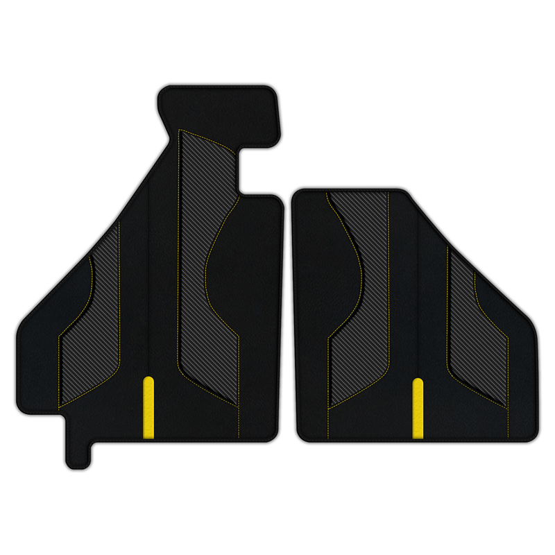 Customizable Leather Floor Mats with AW35 Pattern for Ferrari F355 (1994-1999)