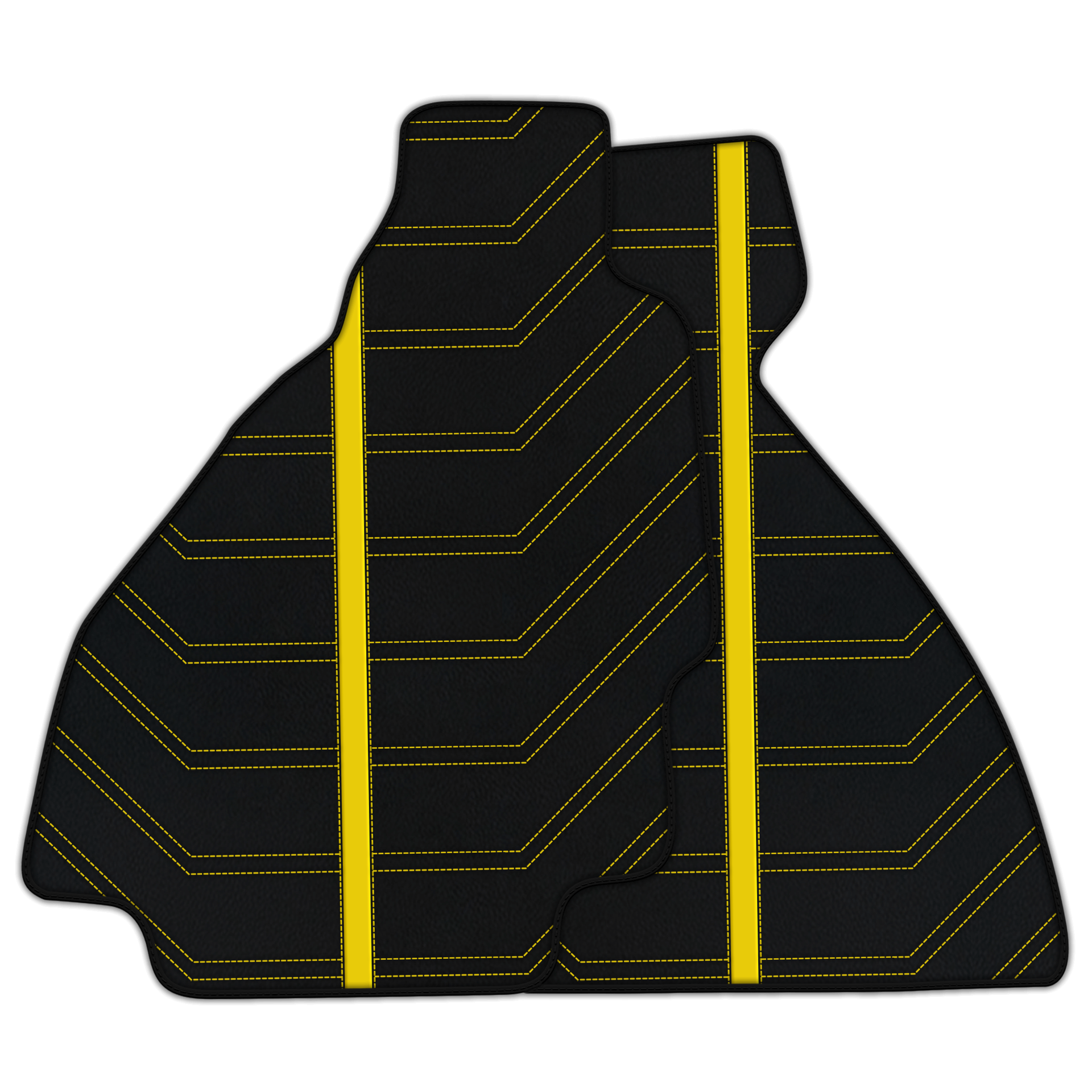 フェラーリ 328 GTS (1985-1989) 用、カーペットとレザーを組み合わせたカスタマイズ可能なフロアマット - AutoWin