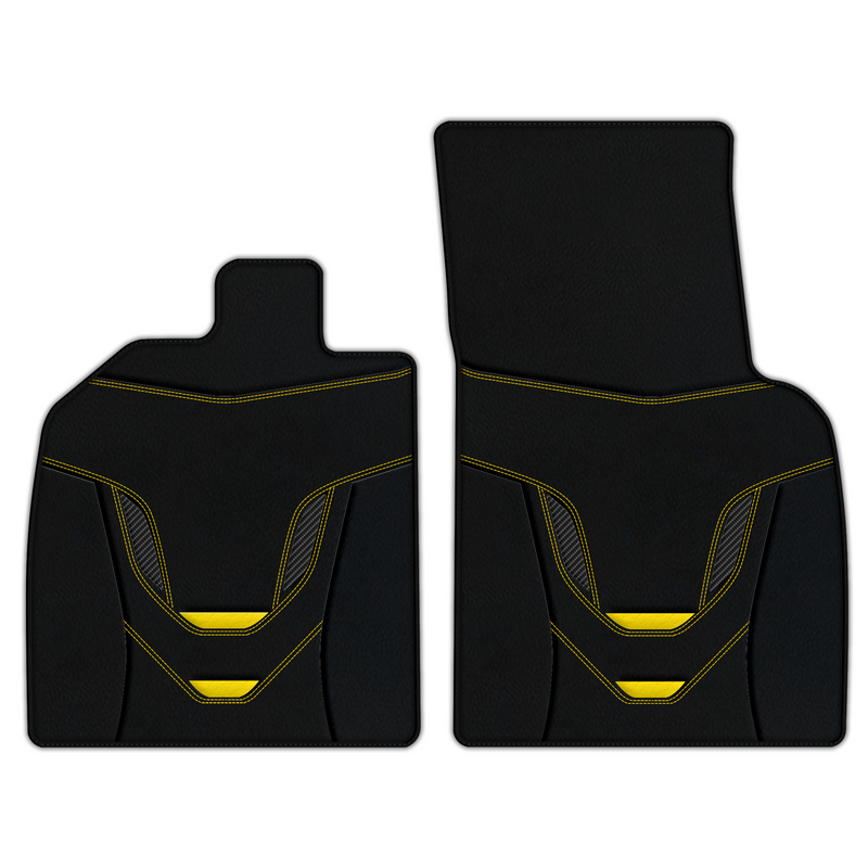 Customizable Leather Floor Mats with AW46 Pattern for Audi R8 (2015-2023)