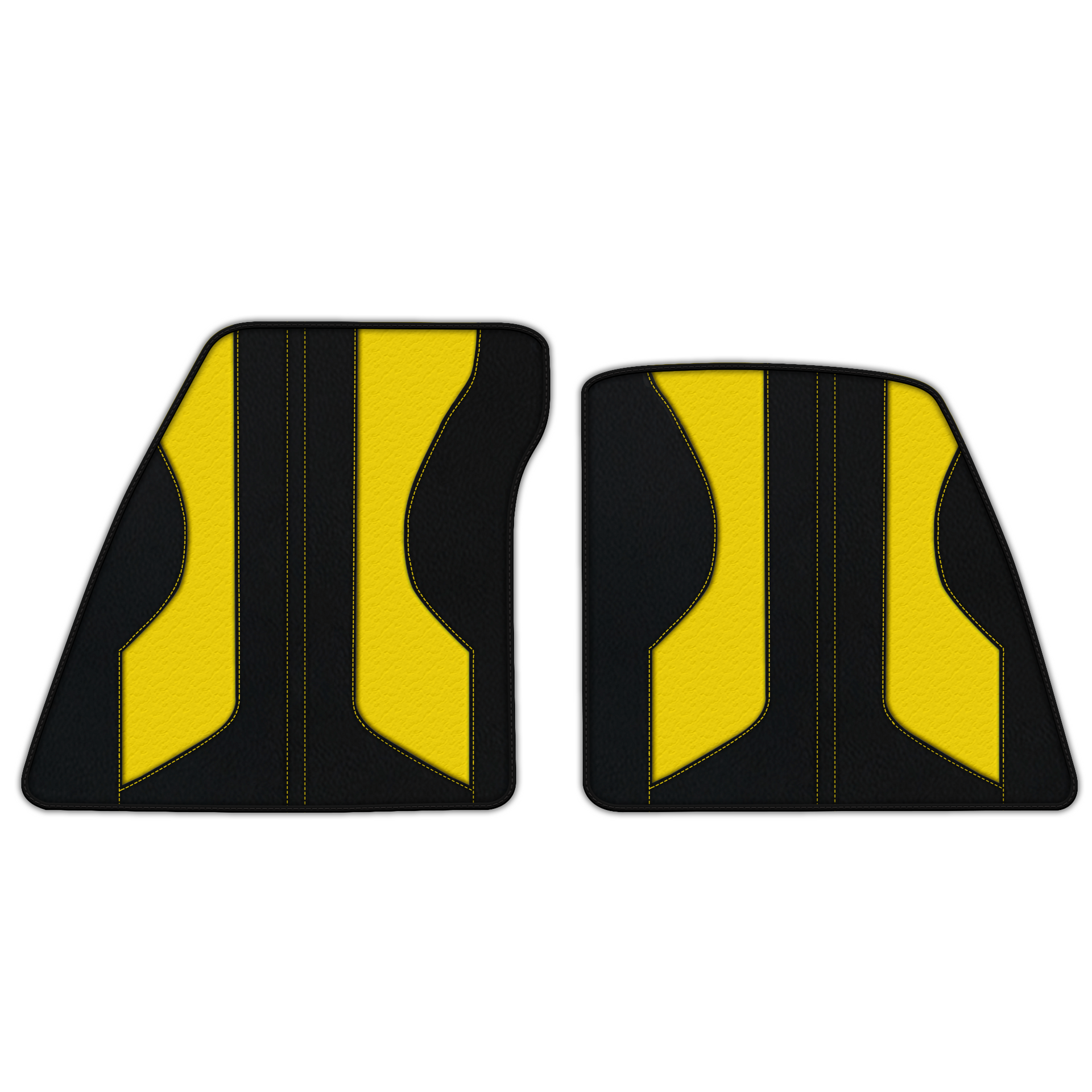 フェラーリ 296 GTS (2022-2025) 用、六角形パターンのカスタマイズ可能なレザーフロアマット - AutoWin