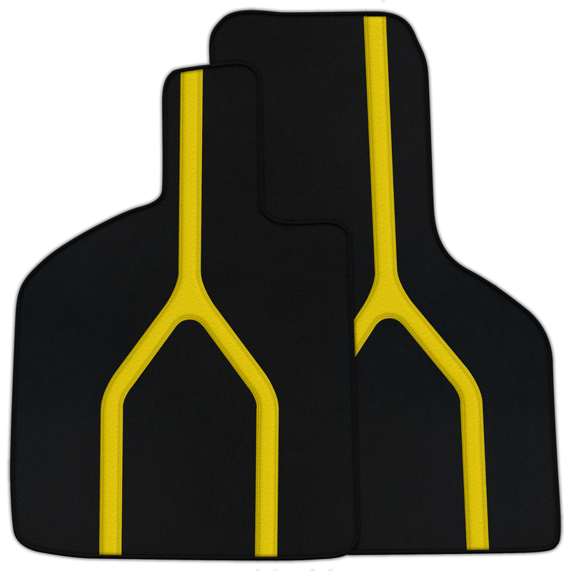 Customizable Floor Mats From Carpet with Leather A56 Pattern for Lamborghini Huracan EVO (2019-2024)