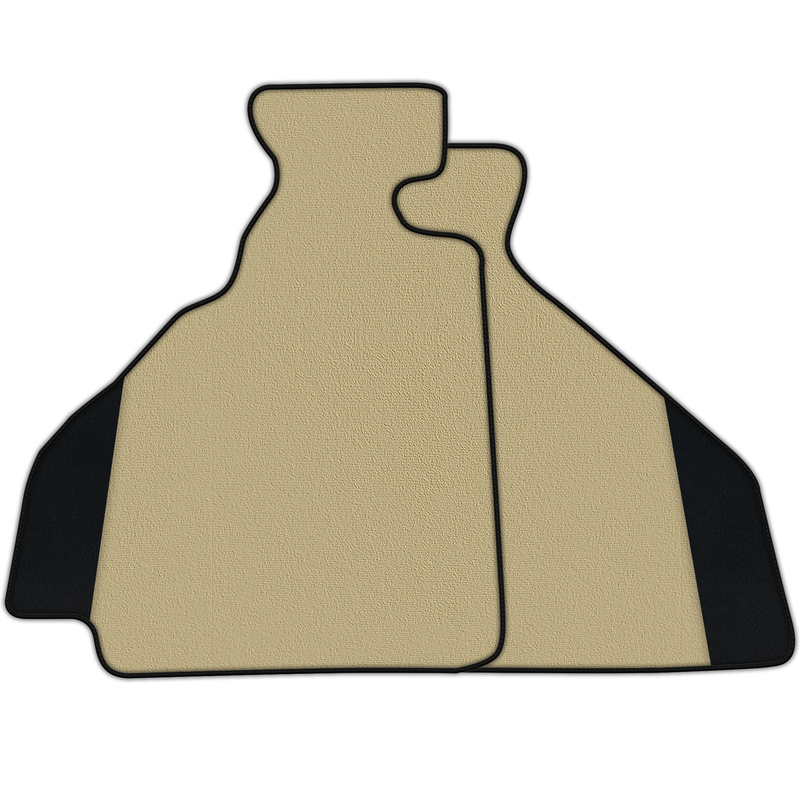 フェラーリ 348 TS (1989-1995) 用、カーペットとレザーを組み合わせたカスタマイズ可能なフロアマット