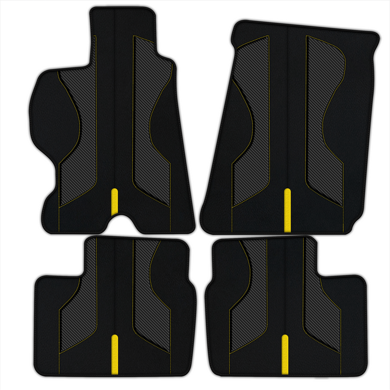 Customizable Leather Floor Mats with AW35 Pattern for Ferrari FF (2011-2016)