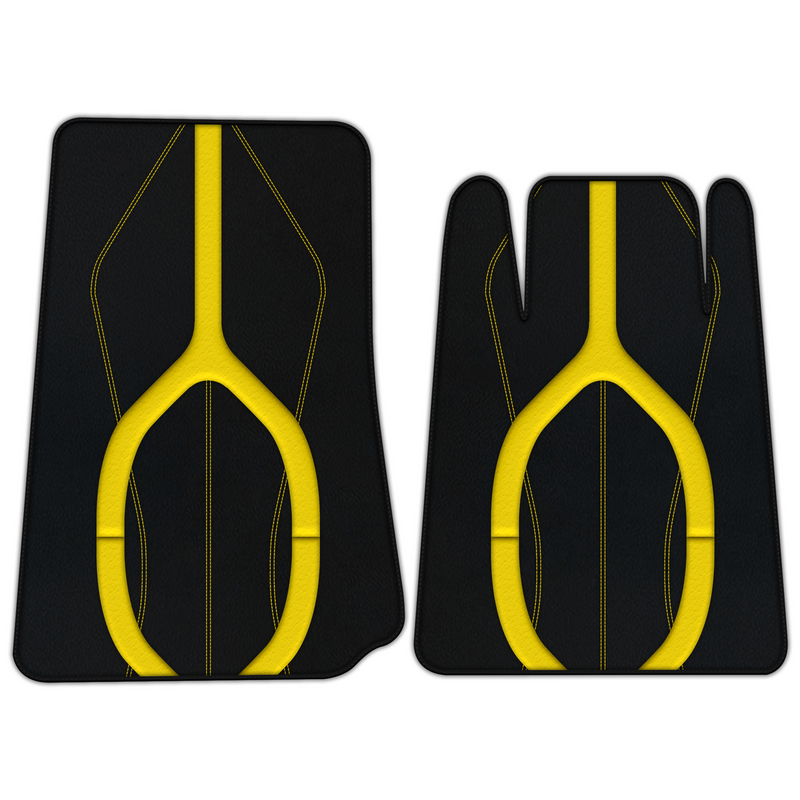 Customizable Leather Floor Mats with AW21 Pattern for Lamborghini Espada (1968-1978)