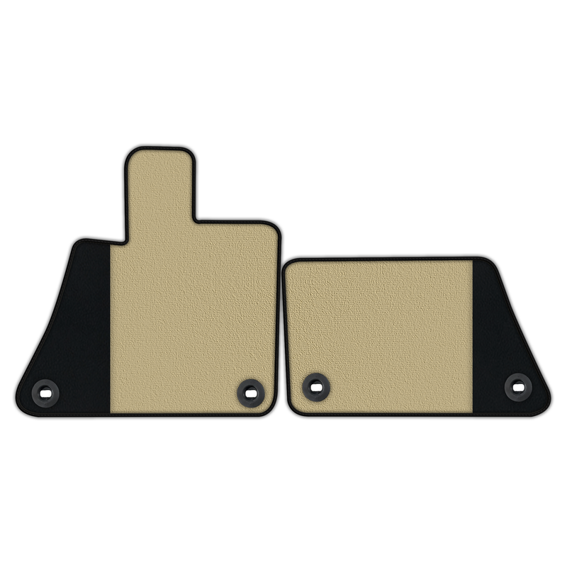 ブガッティ ヴェイロン (2005-2015) 用、カーペットとレザーを組み合わせたカスタマイズ可能なフロアマット