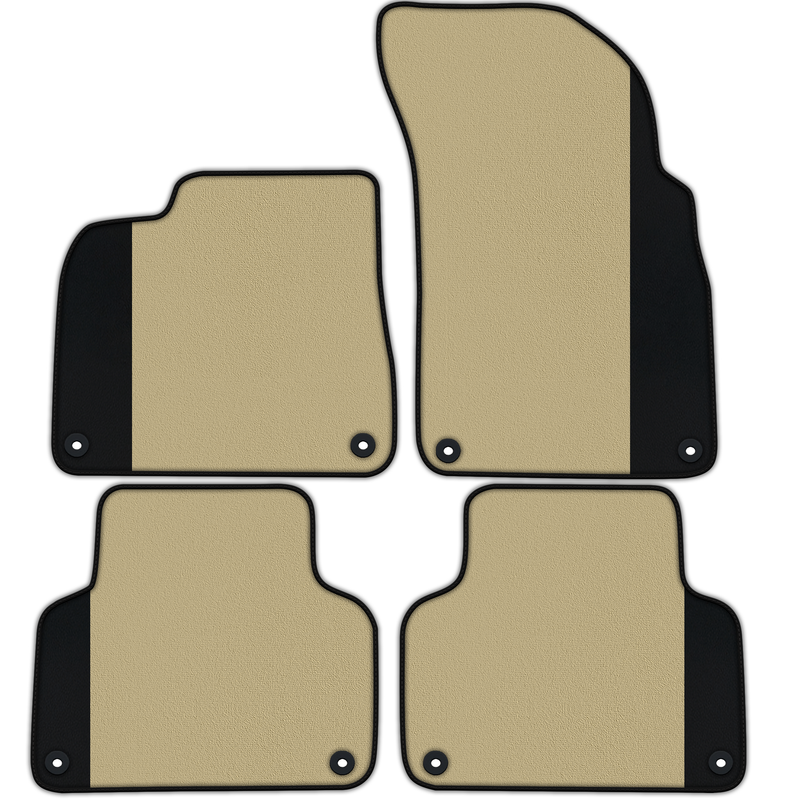 ランボルギーニ・ウルス(2018-2024年式)用、カーペットとレザーのカスタムフロアマット