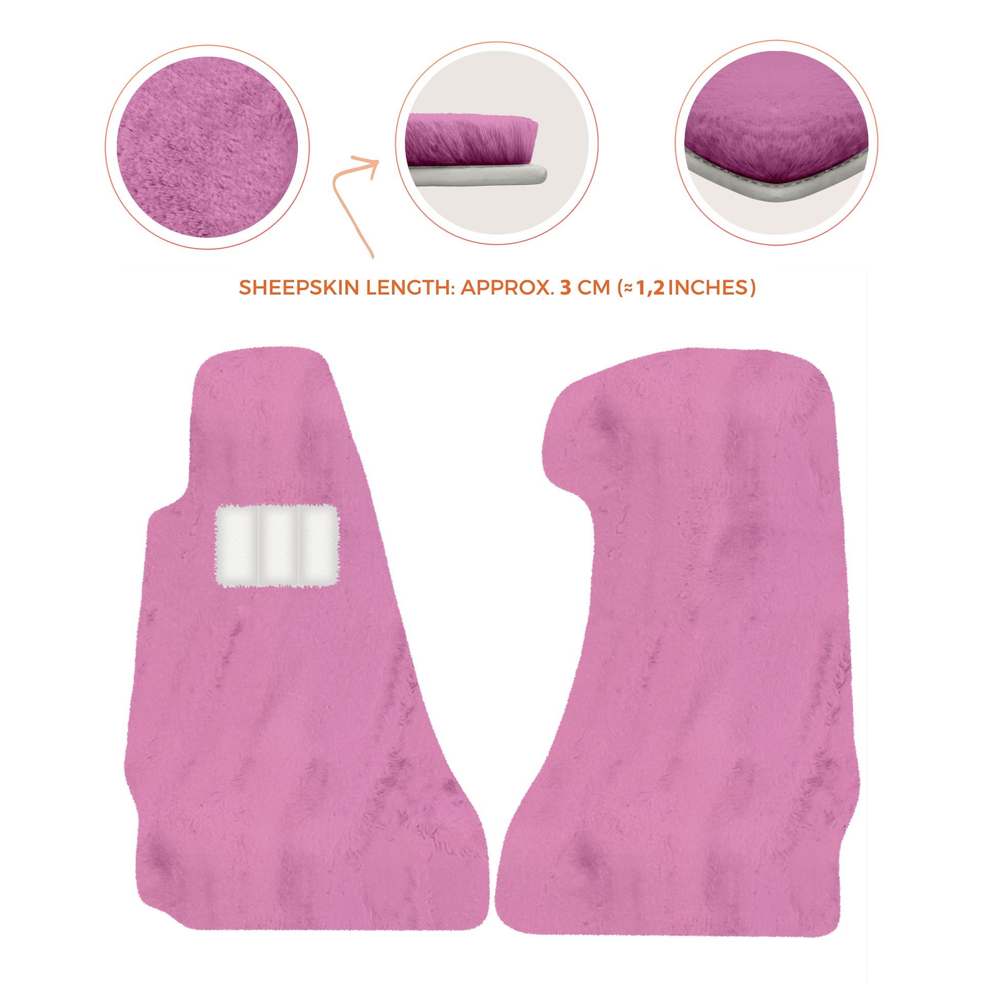 Premium Sheepskin Floor Mats for Aston Martin V8 Vantage (2006-2017)