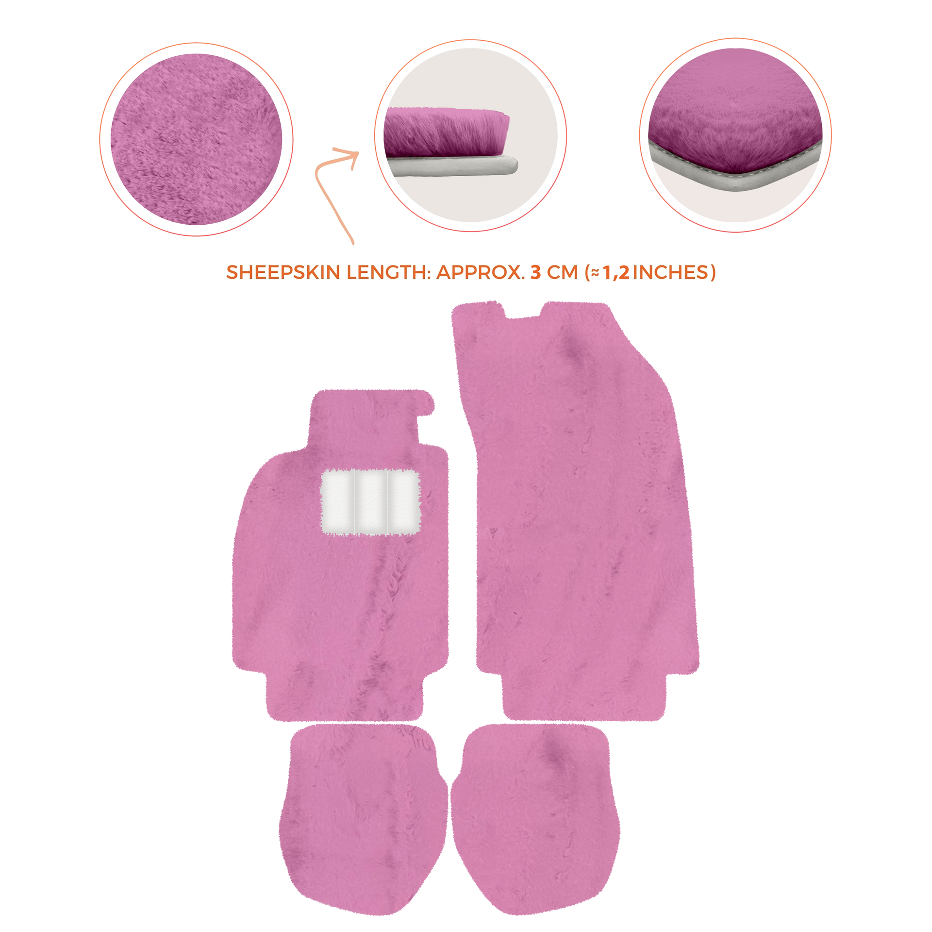 Light Blue Floor Mats for Porsche 964 (1989-1994) with Leather - AutoWin