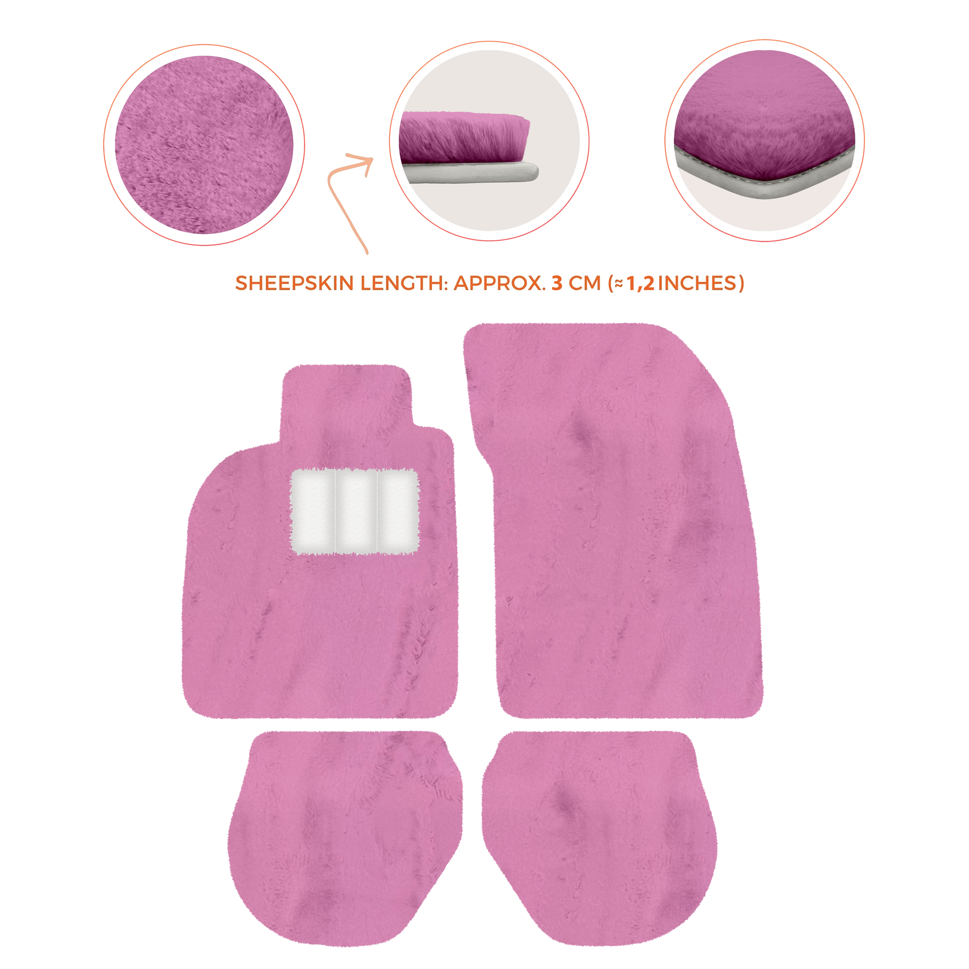 Customizable Leather Floor Mats with Divario Pattern for Porsche 911 - 993 (1994-1998) - AutoWin