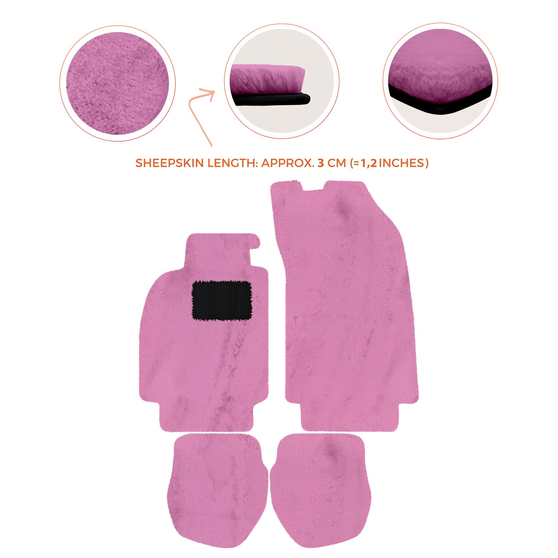 Light Blue Floor Mats for Porsche 964 (1989-1994) with Leather - AutoWin