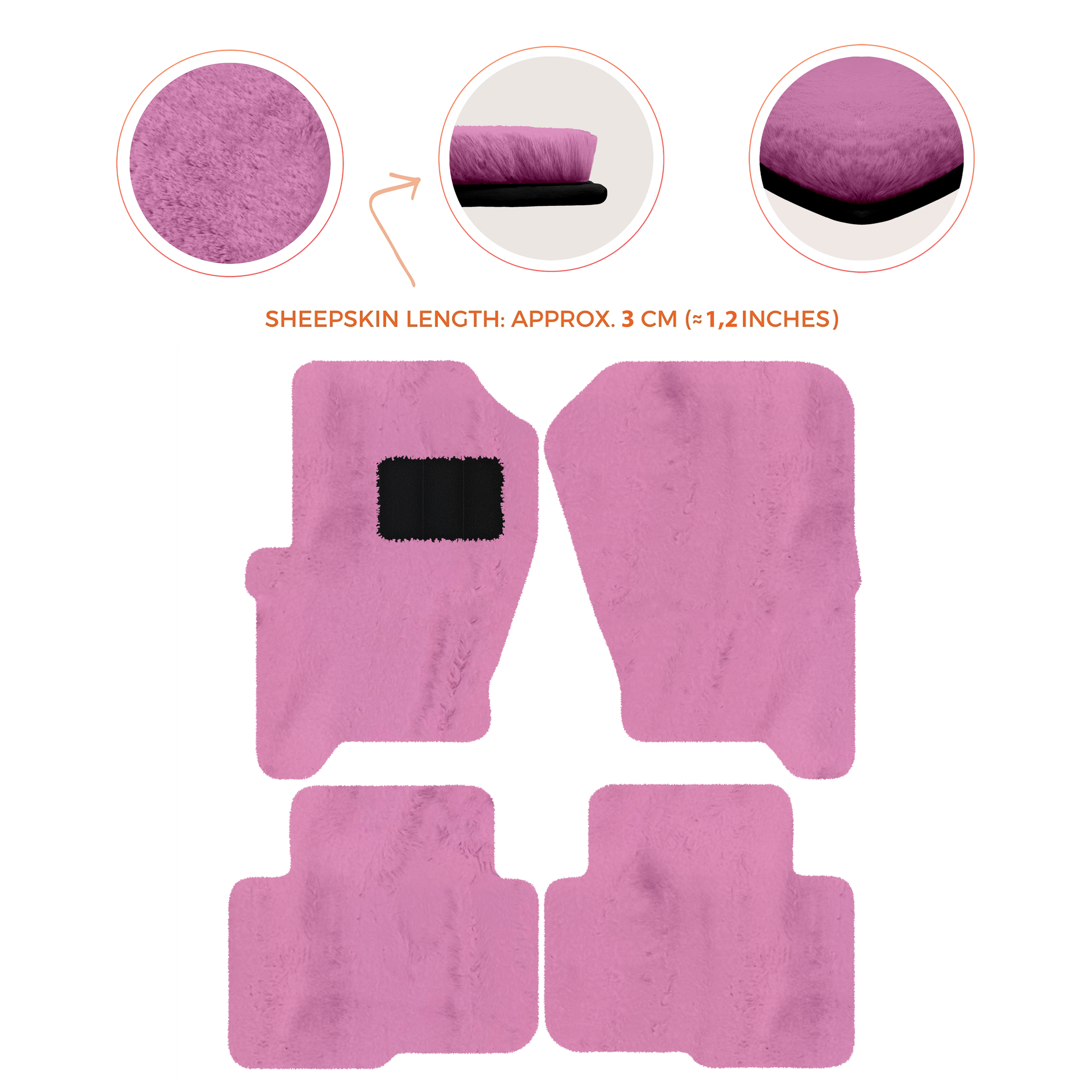 Premium Sheepskin Floor Mats for Land Rover Freelander (2007-2012)