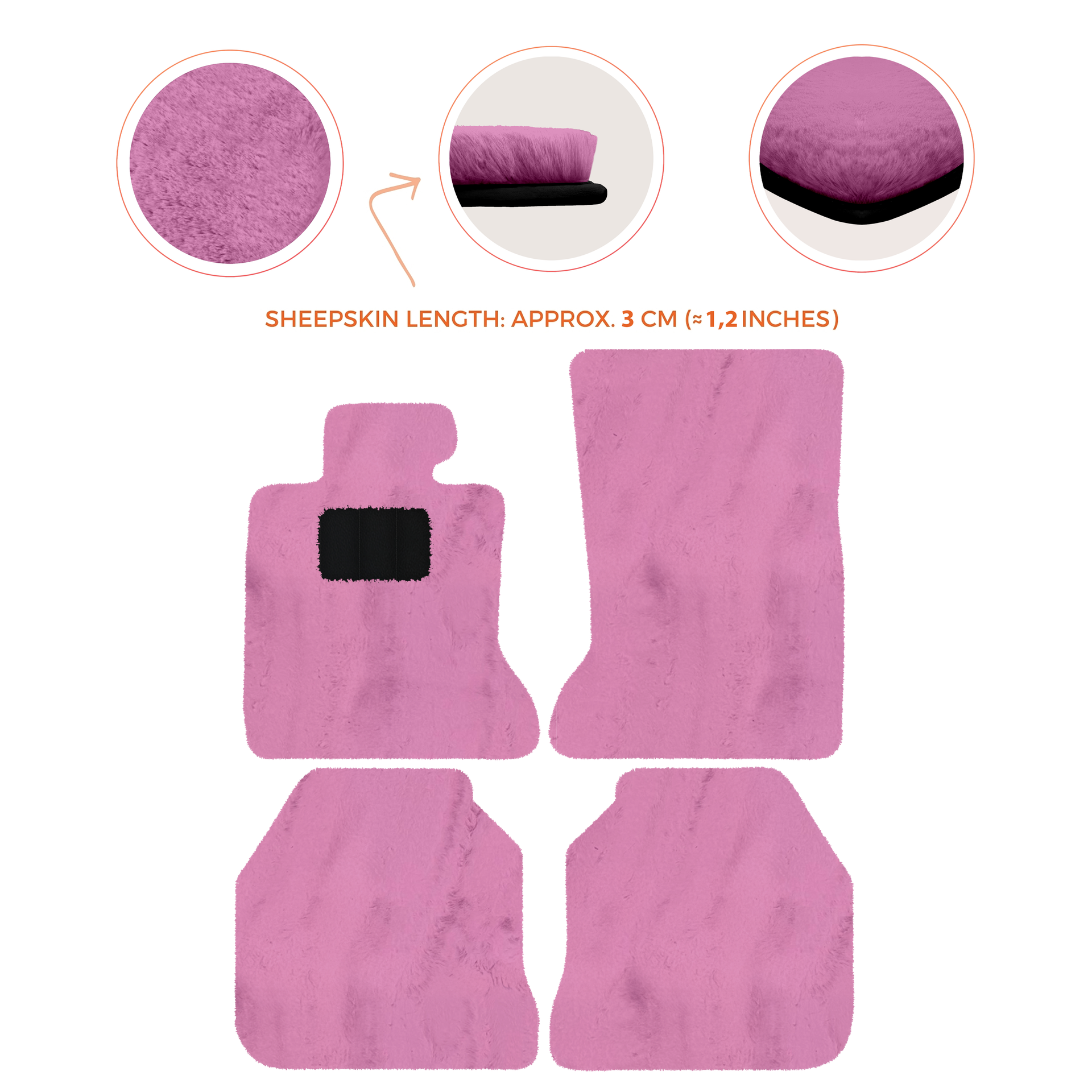 Luxury Sheepskin Floor Mats for Rolls-Royce Ghost RR2 (2010-2014)