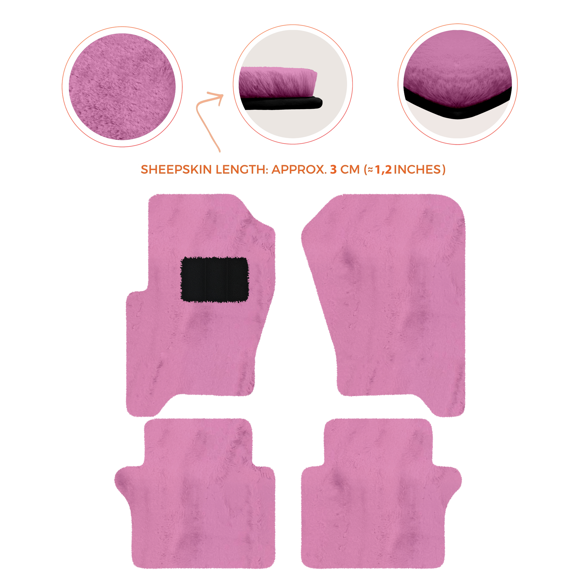 Luxury Sheepskin Floor Mats for Your Range Rover Sport 2005-2010