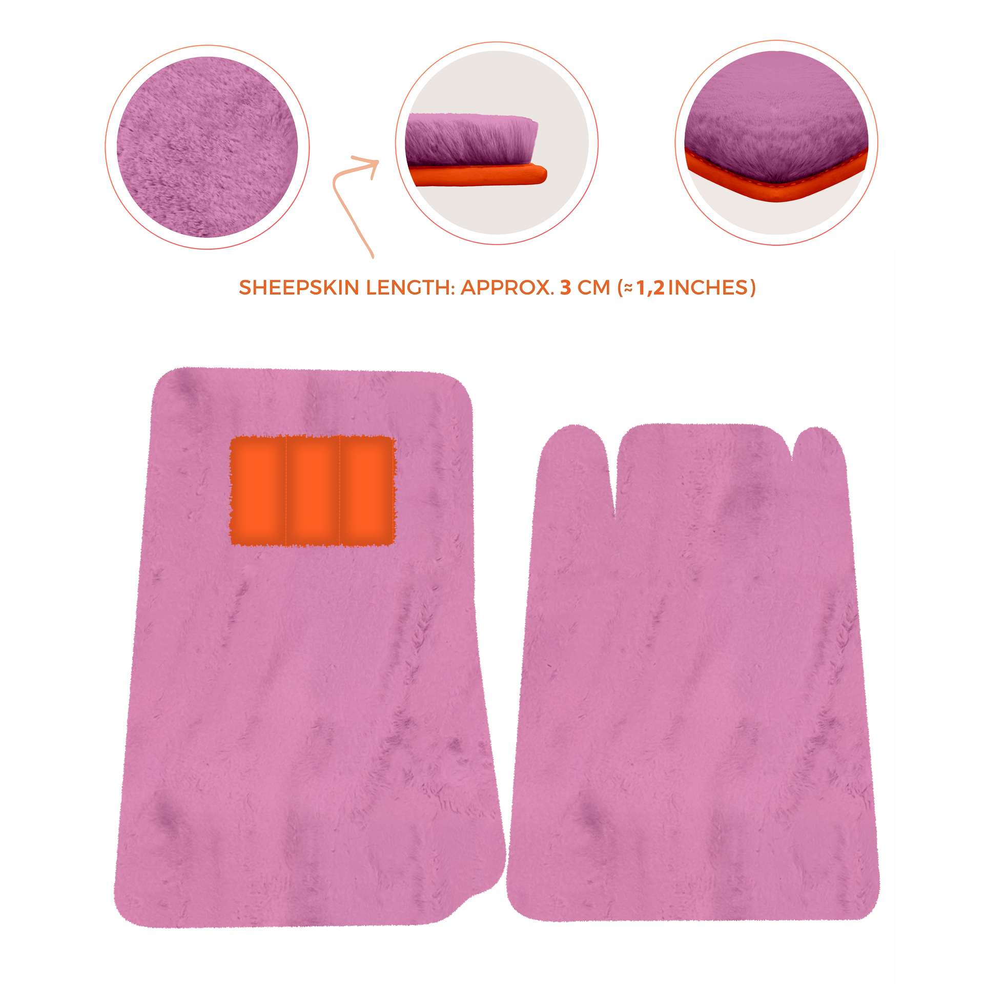 Lamborghini Jalpa Sheepskin Floor Mats (1981-1988) - Premium Luxury