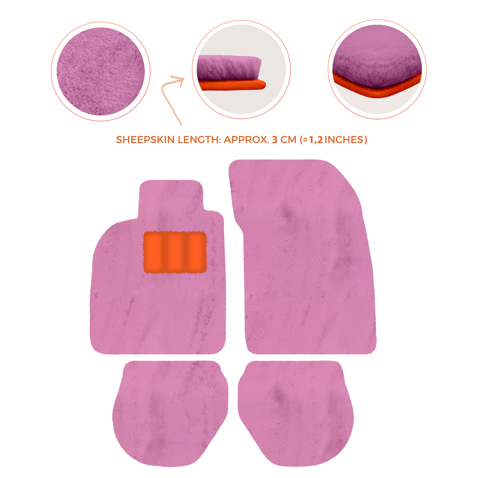 Customizable Leather Floor Mats with Divario Pattern for Porsche 911 - 993 (1994-1998) - AutoWin