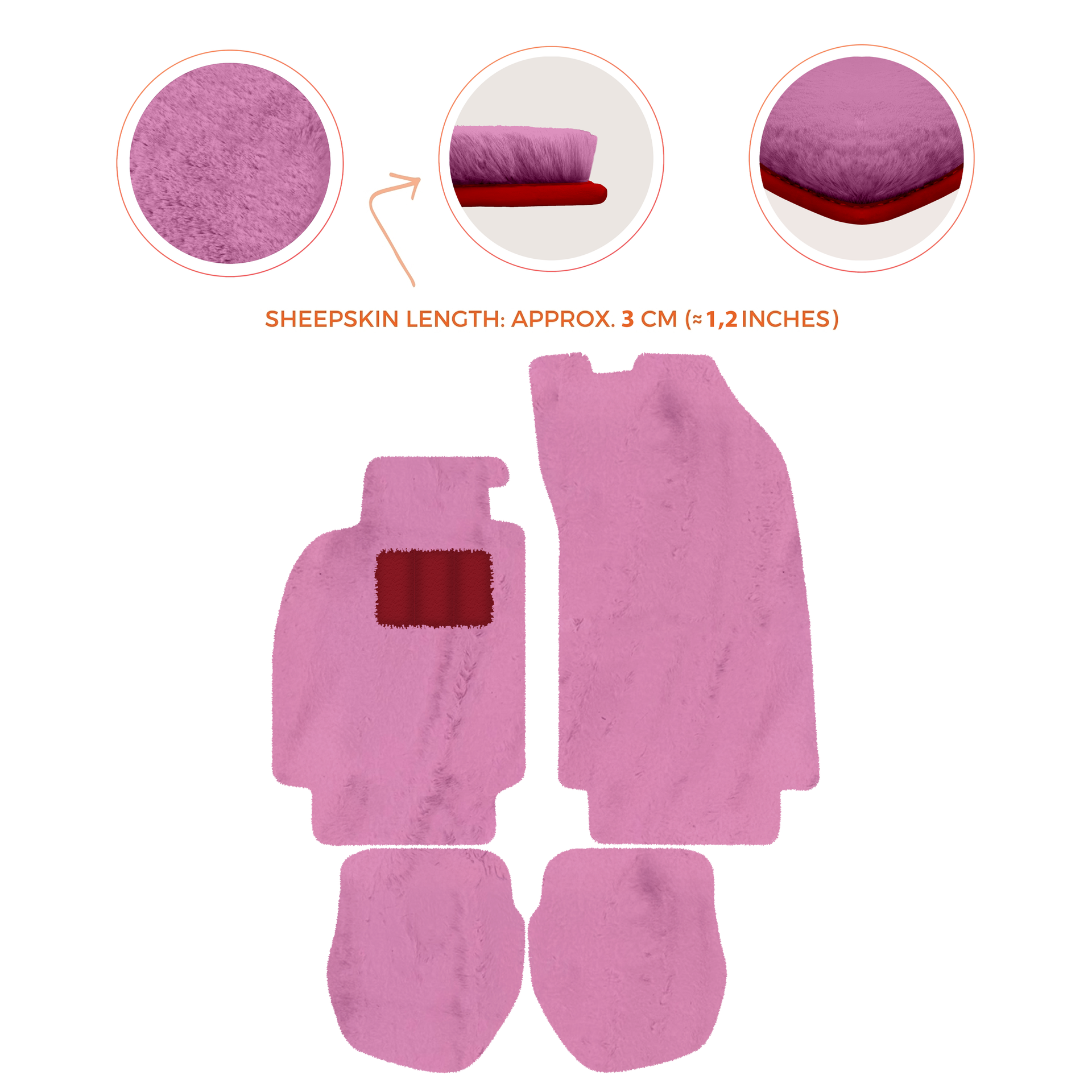 Light Blue Floor Mats for Porsche 964 (1989-1994) with Leather - AutoWin