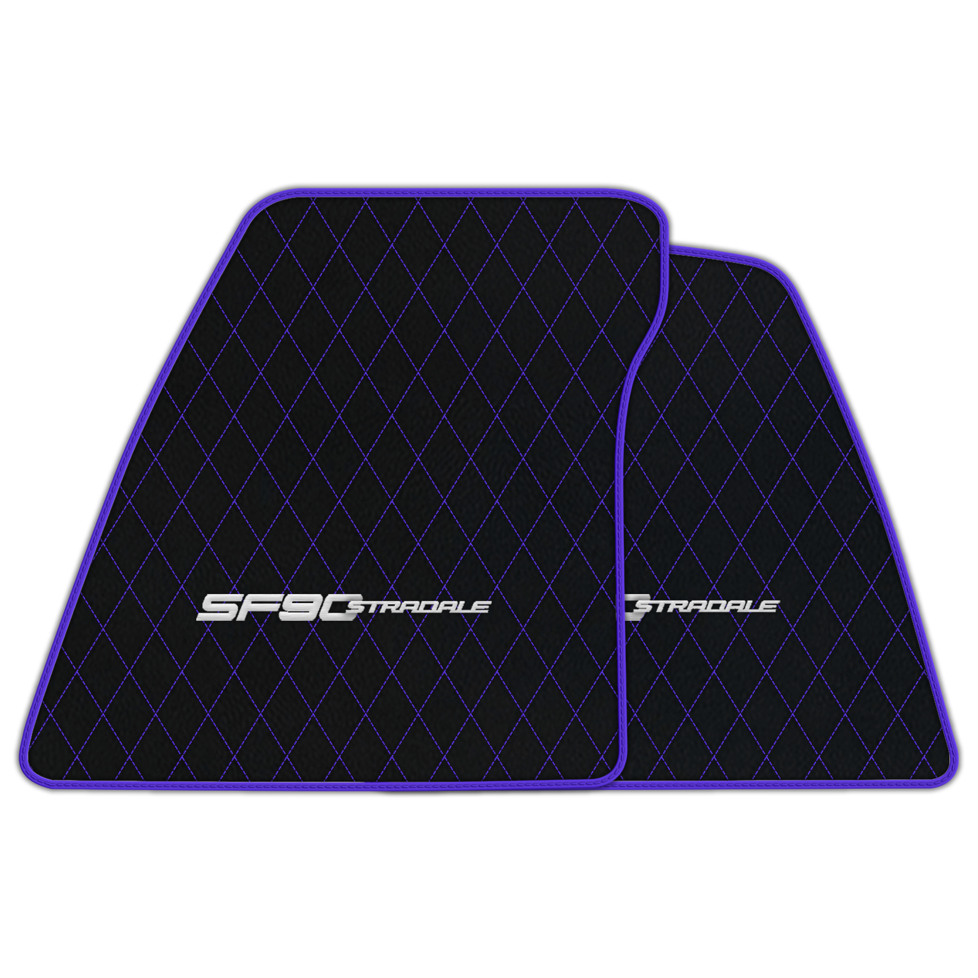 Premium Black Leather Floor Mats for Ferrari 360 (1999-2005)