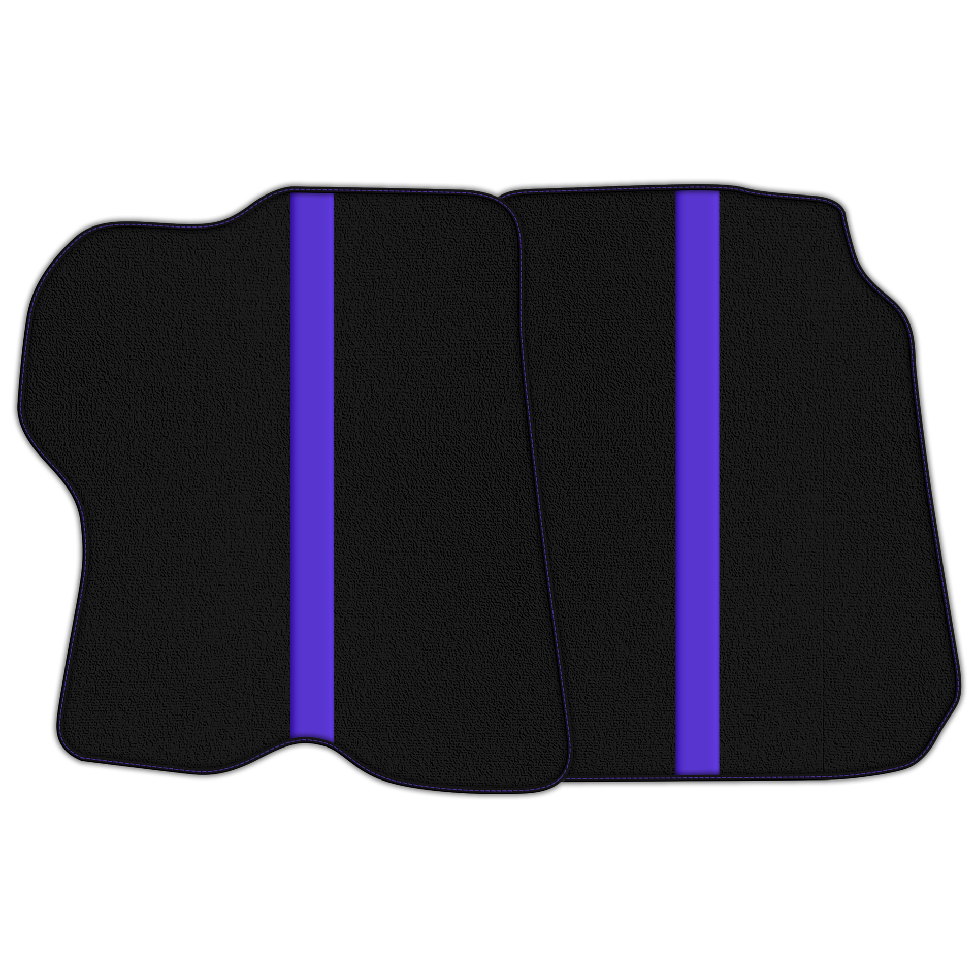 Black Floor Mats with Leather Line for Ferrari GTC4 Lusso (2016-2023) - Various Colors