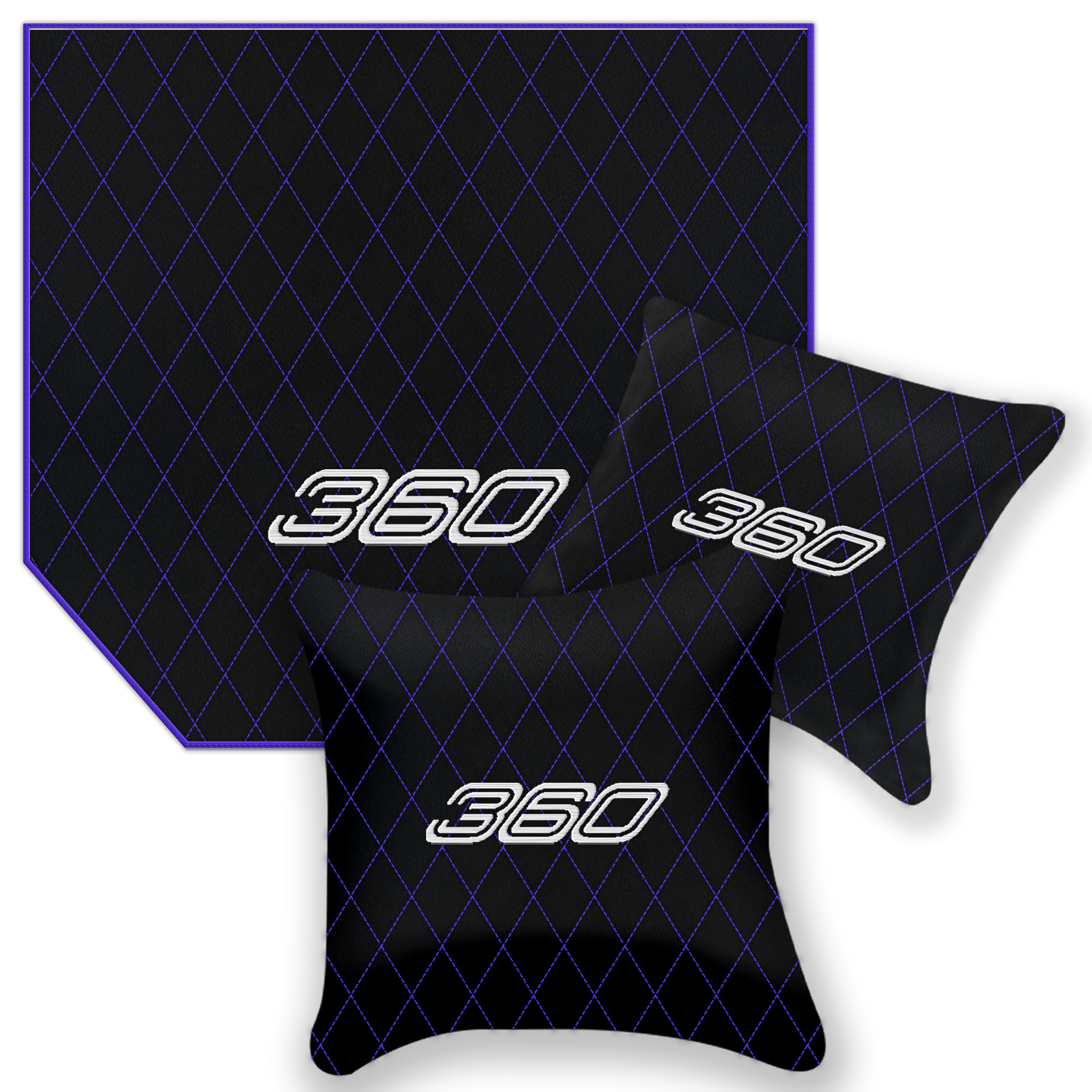 Premium Black Leather Floor Mats for Ferrari F430 (2004-2009)