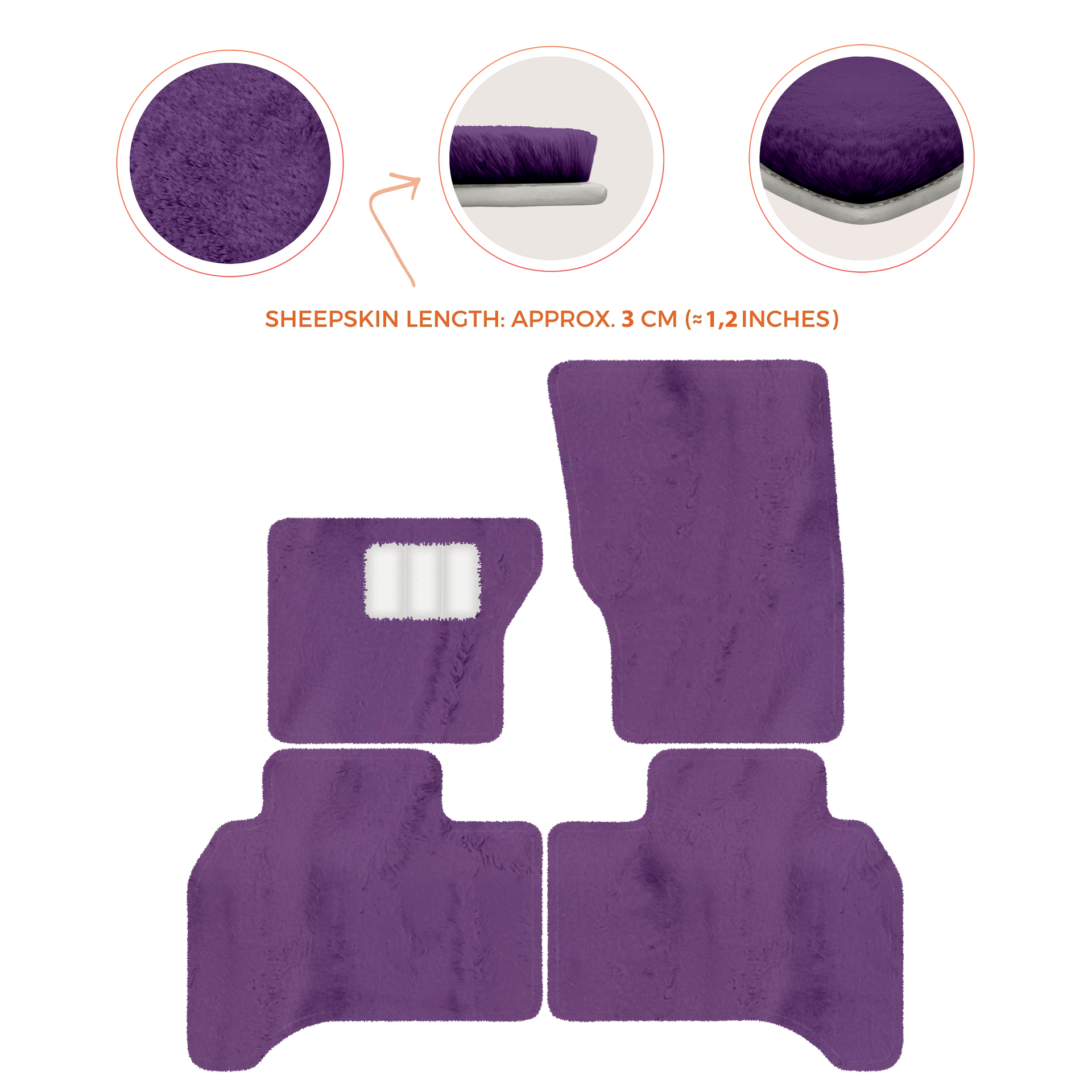 Premium Sheepskin Floor Mats for Range Rover Vehicles (2012-2022)