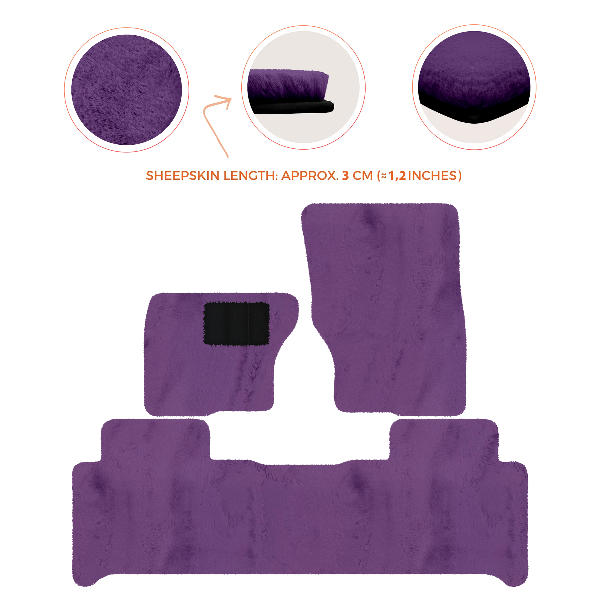 Luxury Sheepskin Floor Mats for Land Rover Discovery (2017-2026)