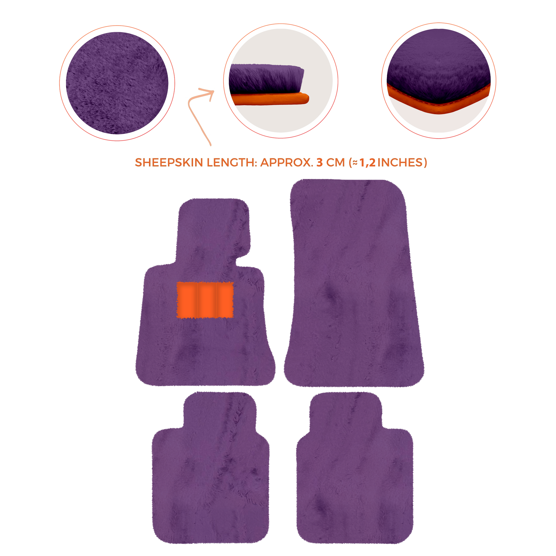 Luxury Sheepskin Floor Mats for Rolls-Royce Ghost Series I (2010-2014)