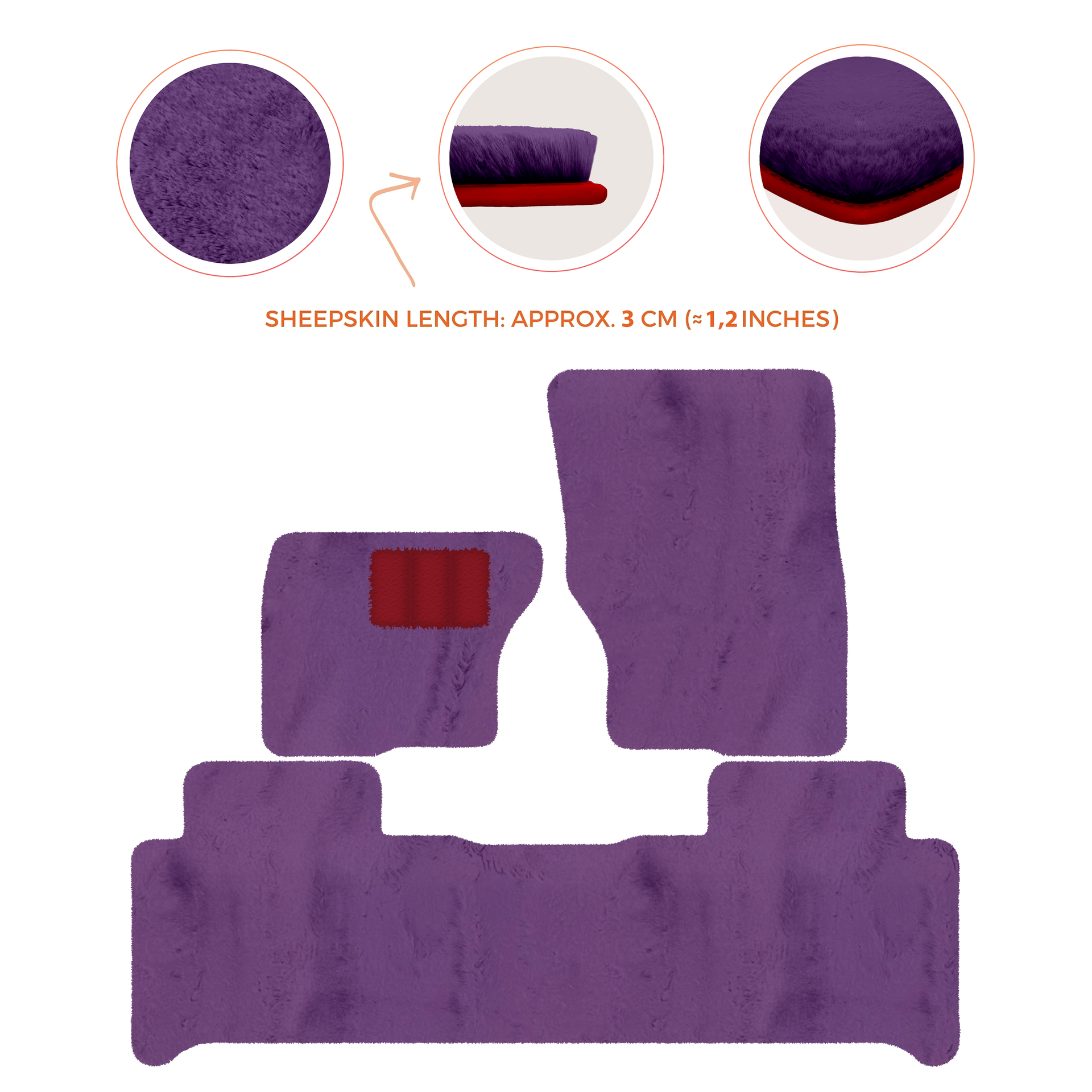 Luxury Sheepskin Floor Mats for Land Rover Discovery (2017-2026)