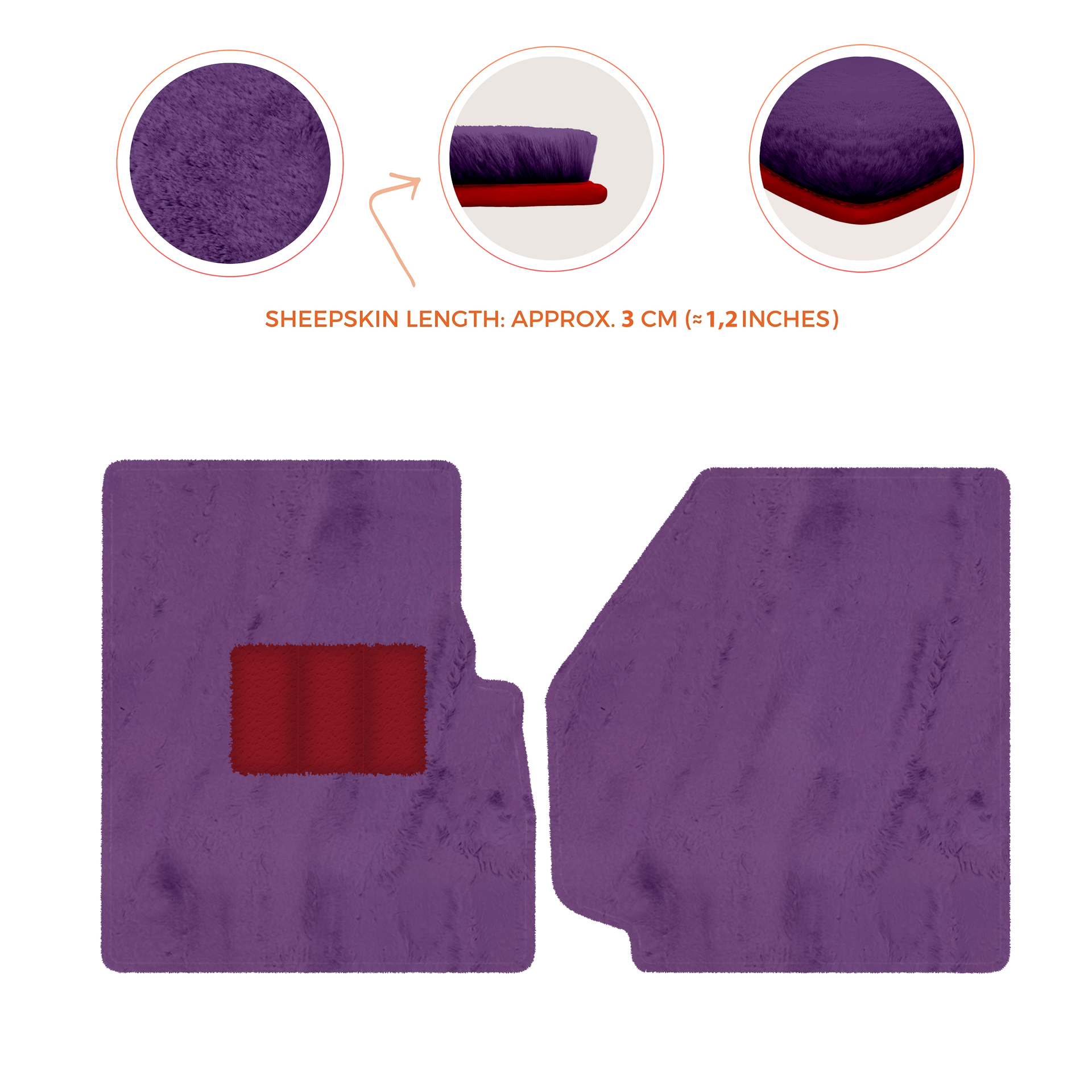 Premium Sheepskin Floor Mats for Land Rover Discovery (2004-2009)