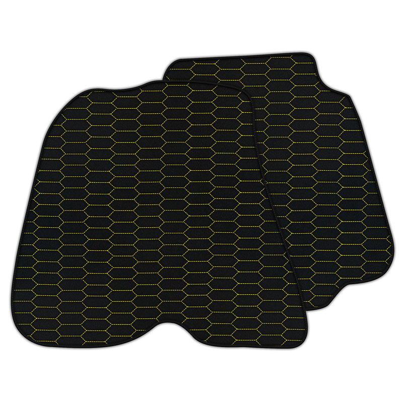 Customizable Leather Floor Mats with Raptor Hex Pattern for Ferrari 812 GTS (2018-2023)