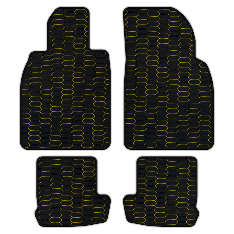 Customizable Leather Floor Mats with Raptor Hex Pattern for Porsche 911 - 991 (2012-2019)