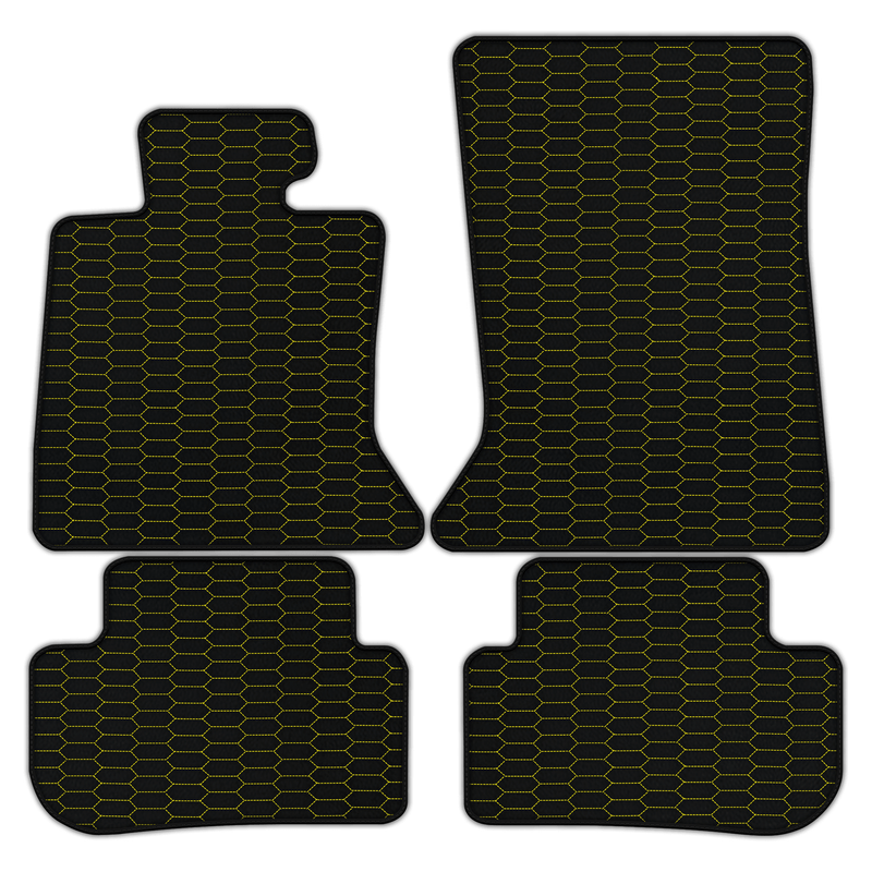 Customizable Leather Floor Mats with Raptor Hex Pattern for Rolls Royce Wraith (2013–2023)