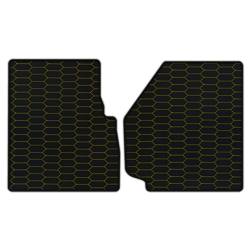 Customizable Leather Floor Mats with Raptor Hex Pattern for Land Rover Defender 90 (2007-2020)