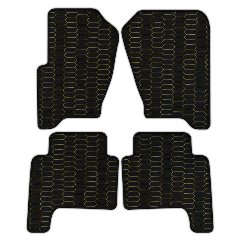 Customizable Leather Floor Mats with Raptor Hex Pattern for Range Rover Sport (2005-2010)