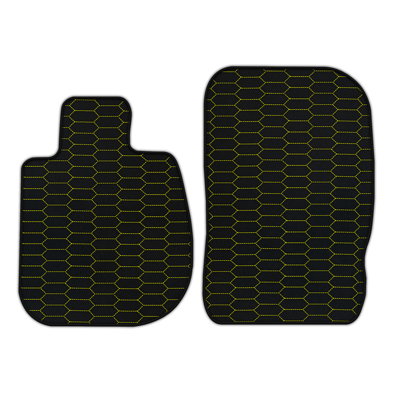 Customizable Leather Floor Mats with Raptor Hex Pattern for Toyota GR Supra A90 (2019-2023)