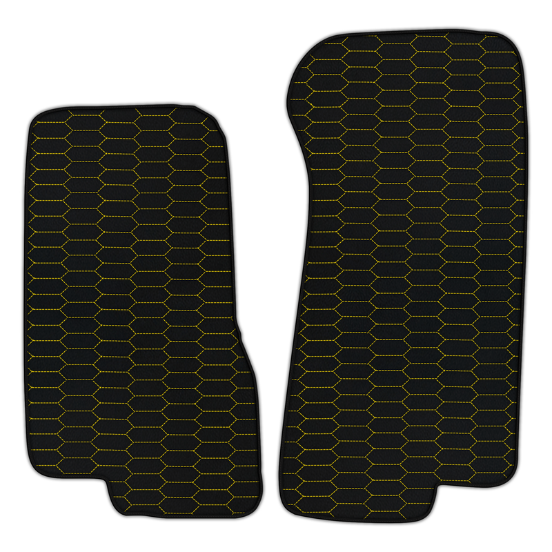 Customizable Leather Floor Mats with Raptor Hex Pattern for Aston Martin V8 Coupe Special (1996-2000)