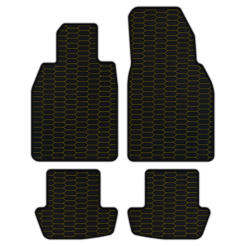 Customizable Leather Floor Mats with Raptor Hex Pattern for Porsche 911 - 992 (2019-2026)